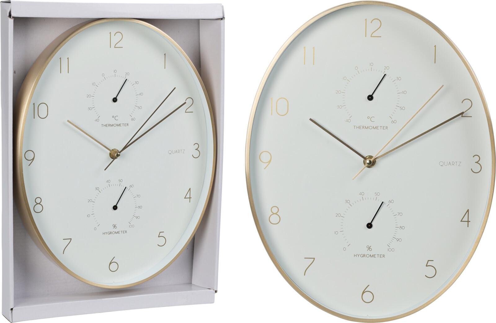 Zidni Sat Rim Gold - Moderno, metal