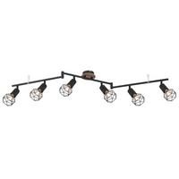 Reflektor 54802s-6h - smeđa/crna, Basics, drvo/metal (116/10/24,5cm) - Globo