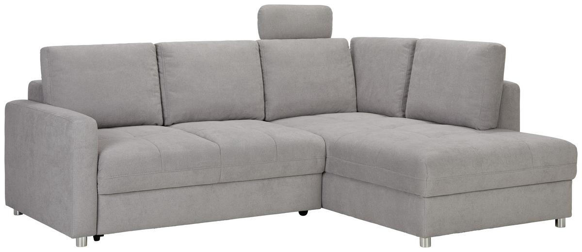 Kopfstütze in Grau - Silberfarben/Grau, Konventionell, Textil (51/20cm) - Mömax