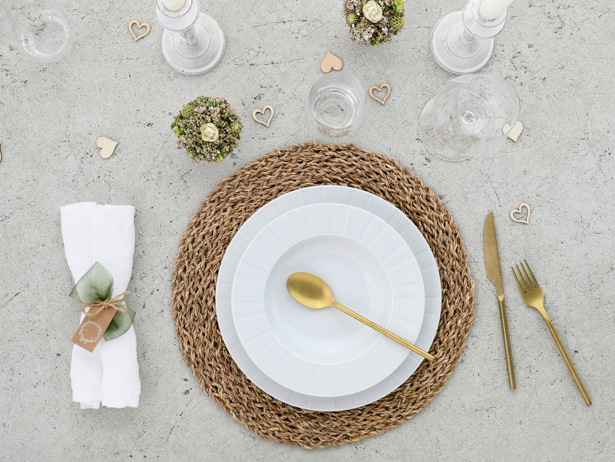 Jedilni Servis Barcelona, 12-Delni - bela, Basics, keramika - Creatable