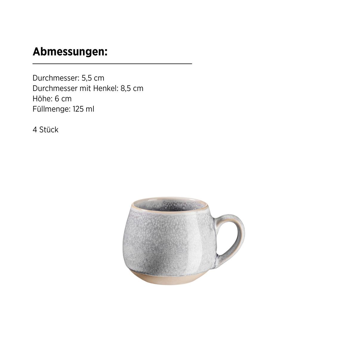 Frühstücksservice 935621 Aquata Frühstückservice - Beige/Grau, Basics, Keramik - Mäser