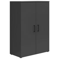 Kommode Multistauraum Graphitfarben - Anthrazit/Graphitfarben, Modern, Holzwerkstoff/Kunststoff (80/115/40cm) - Premium Living