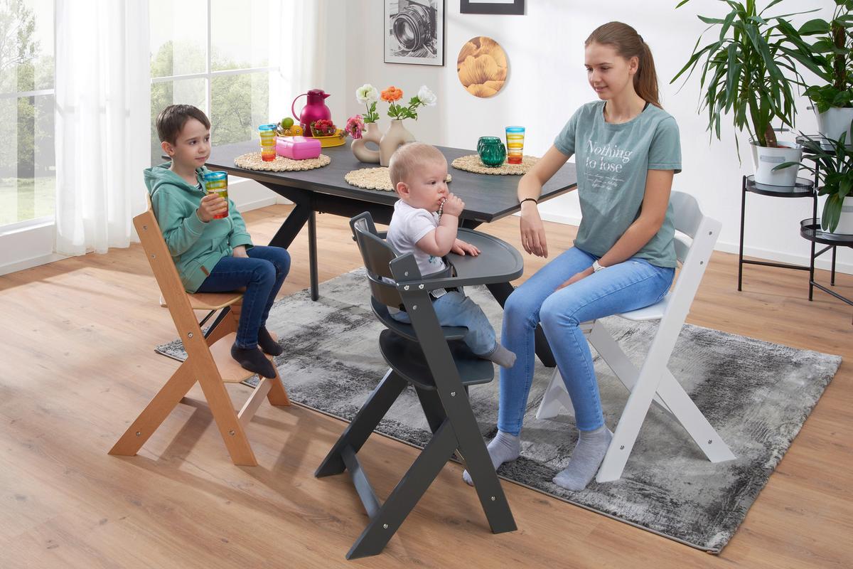 WYSOKIE KRZESŁO LUNCH -TOP- - kolor naturalny, Lifestyle, drewno (45/50,5/78,5cm) - My Baby Lou