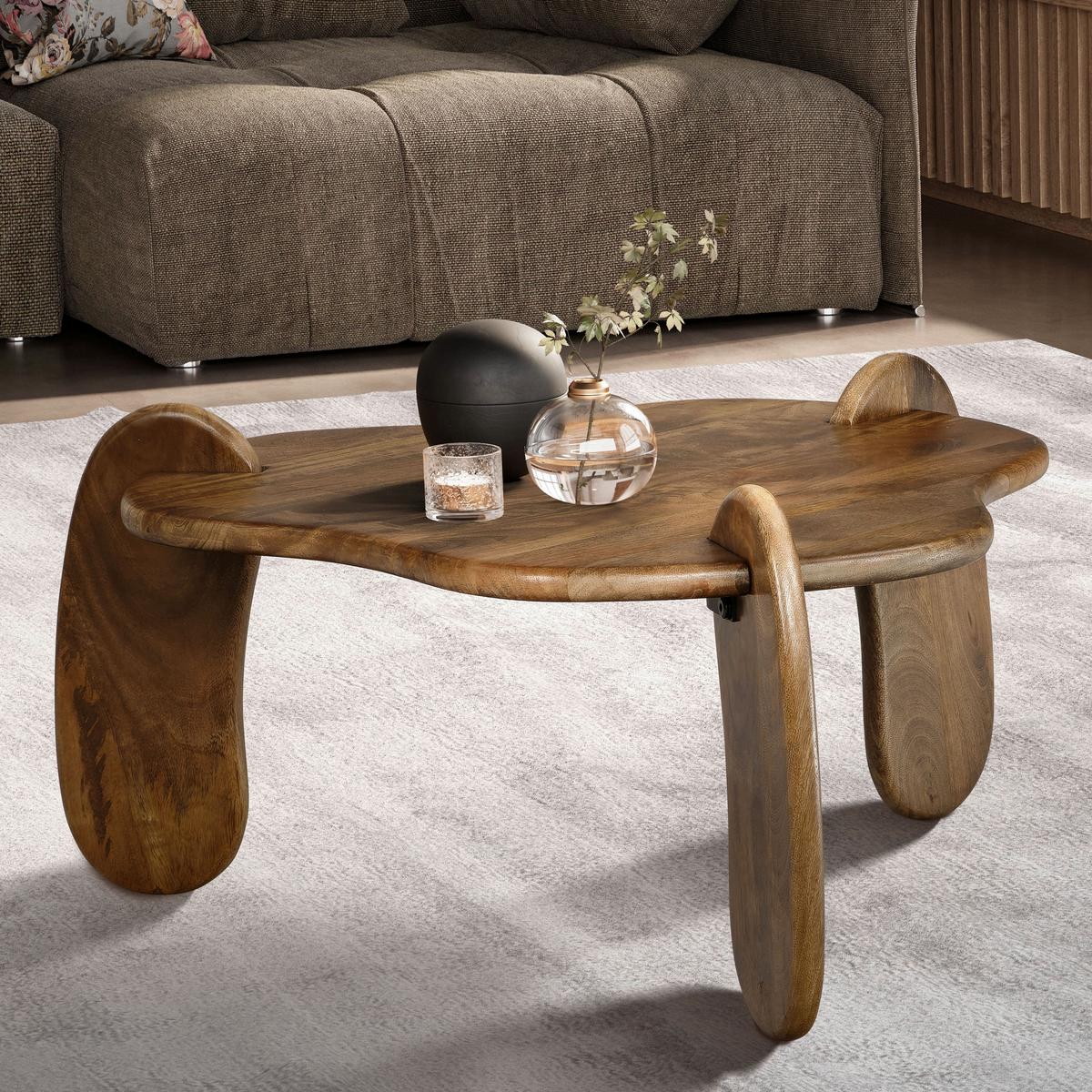 COUCHTISCH WL7.158 - Dunkelbraun, Design, Holz (78/78/39,5cm) - MID.YOU