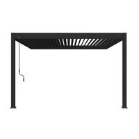 PERGOLA DELUXE 3,6X4M ANTHRAZIT - Anthrazit, Basics, Metall (400/255/360cm) - Gardenson