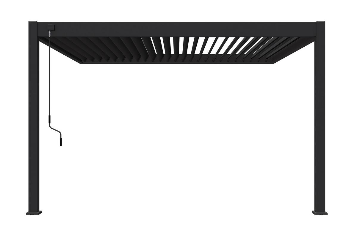 PERGOLA DELUXE 3,6X4M ANTHRAZIT - Anthrazit, Basics, Metall (400/255/360cm) - Gardenson