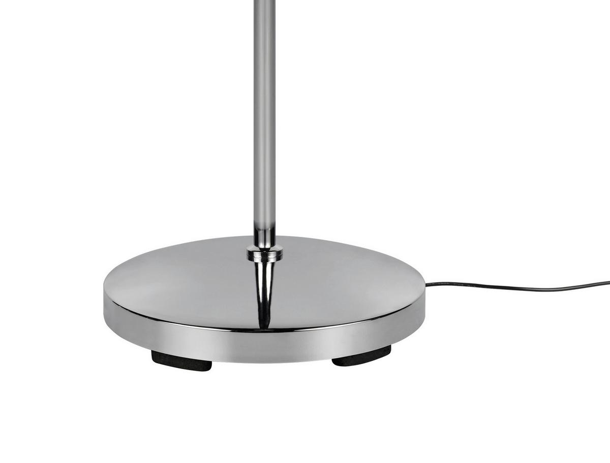 LED-Stehleuchte Mendorez Chromfarben max. 2,5 Watt - Chromfarben/Transparent, Basics, Kunststoff/Metall (22/22/130,5cm)