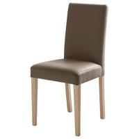 KRZESŁO FIX - cappuccino/kolor dębu sonoma, Konventionell, tkanina/drewno (44/92/57cm) - Carryhome