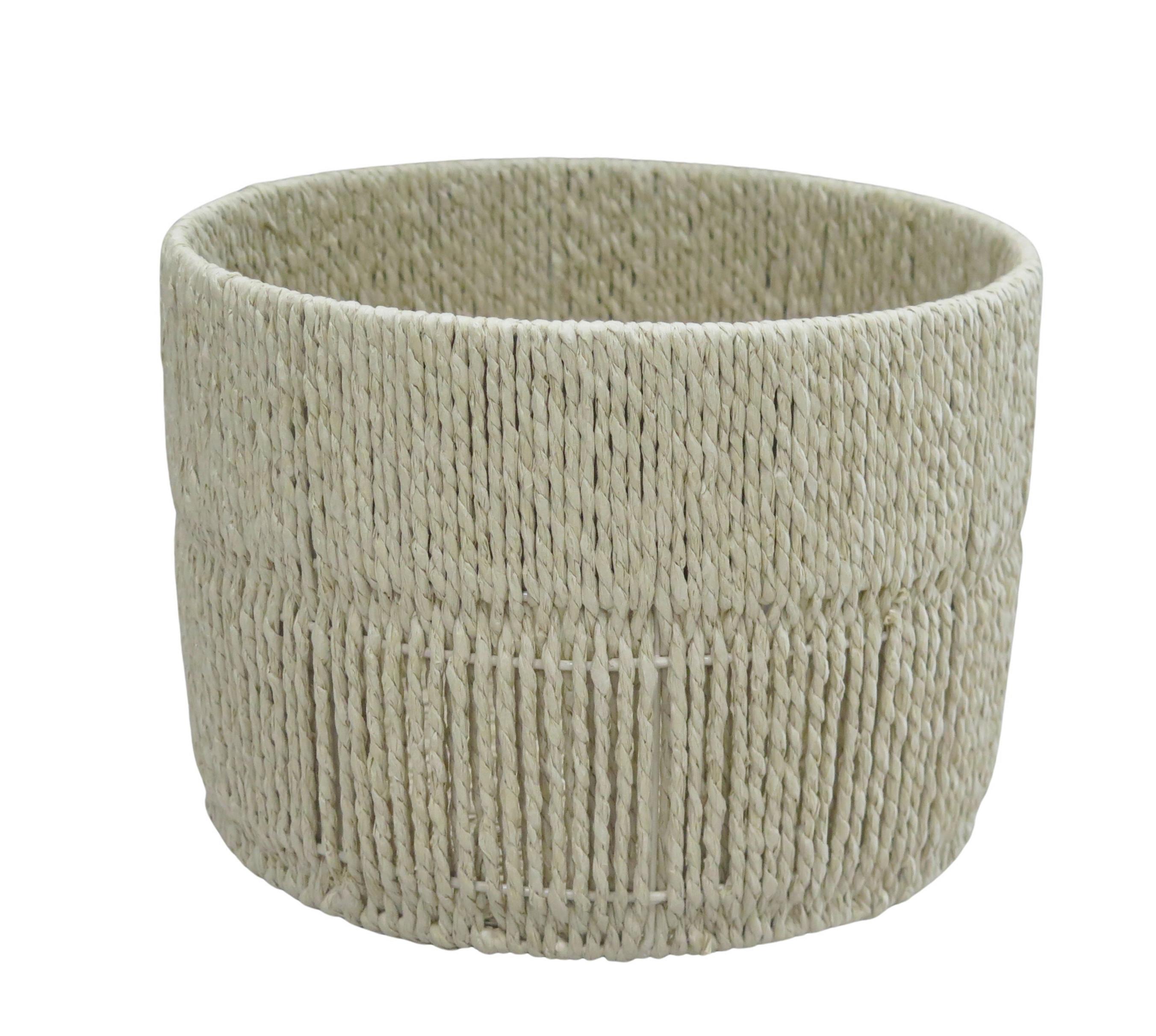 Coș Casei Round L - culoare natur, Konventionell, hârtie/metal (28/20cm) - Mömax