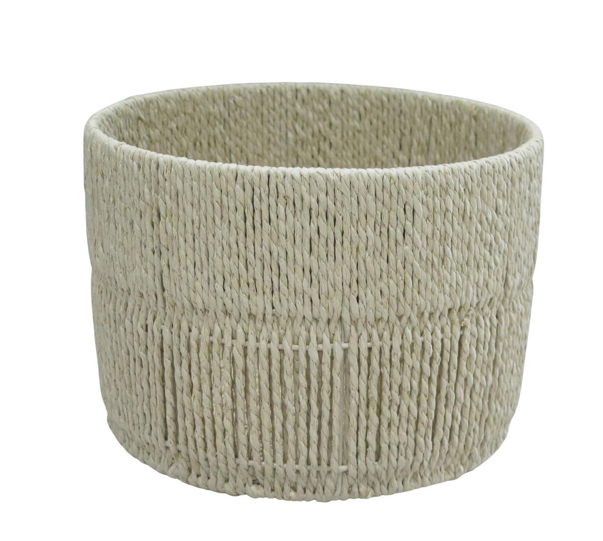 Coș Casei Round L - culoare natur, Konventionell, hârtie/metal (28/20cm) - Mömax