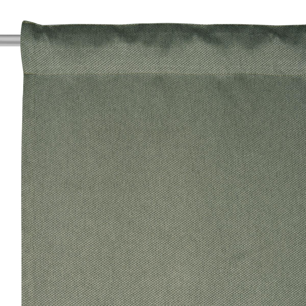 ZASŁONA GOTOWA FINN - zielony, Basics, tkanina (135/245cm) - Esposa