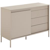 KOMODA SELINA - kaszmir, Trend, materiał drewnopochodny/metal (110,8/77,8/40cm) - Xora