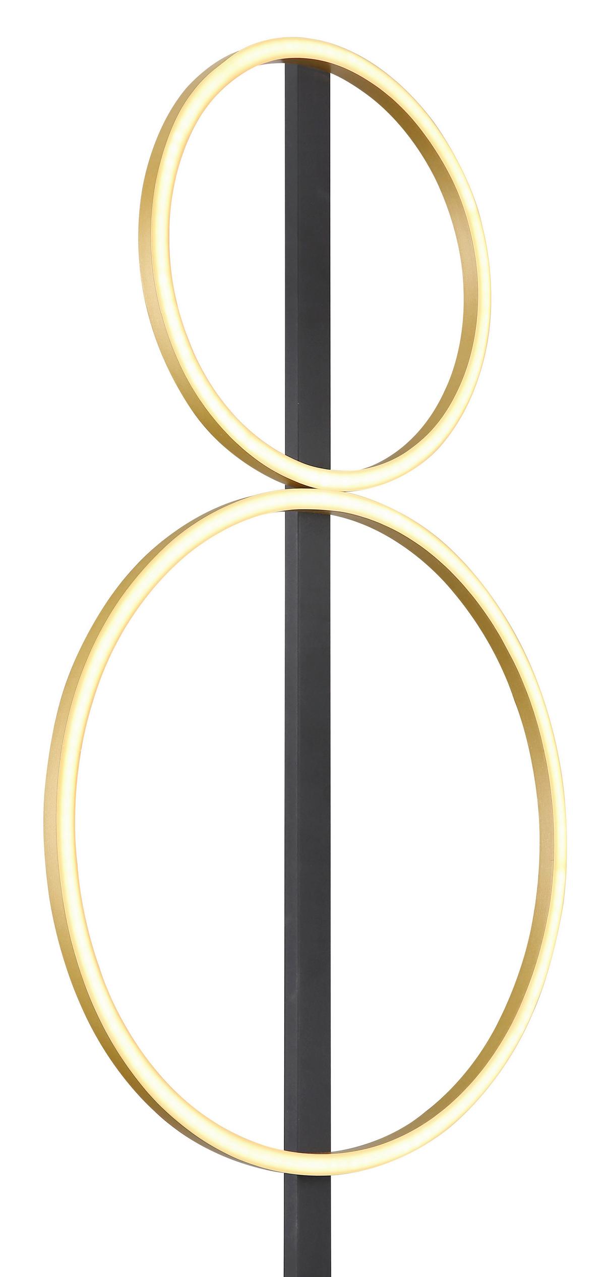 Led Podna Svjetiljka Luffy - bijela/zlatne boje, Design, metal/plastika (39/17/160cm) - Globo