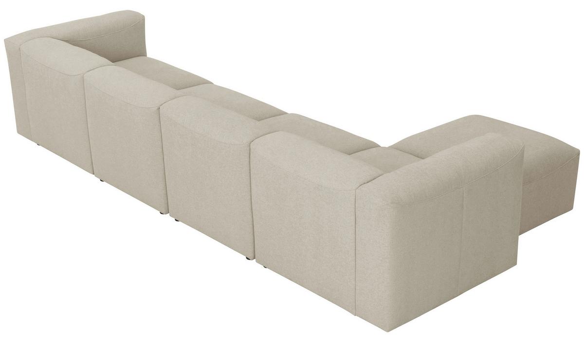 Ecksofa Lena LENA - Creme, Design, Kunststoff/Textil (175/350cm) - Max Winzer