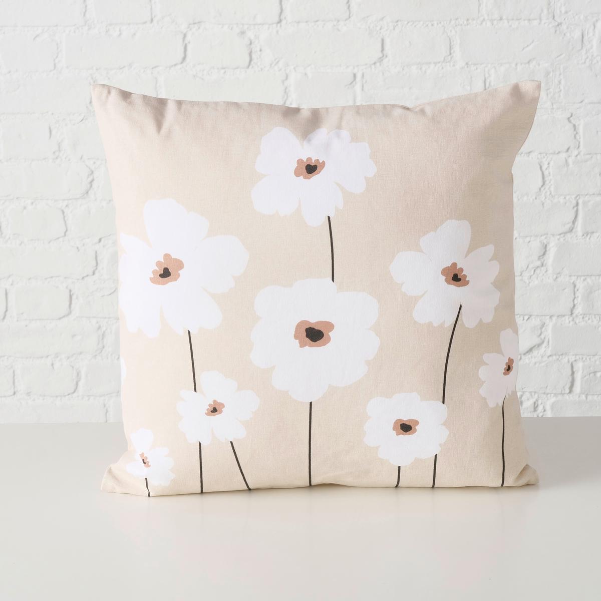 Zierkissen Canea Beige ca. 45x45cm - Beige, Textil (45/45/8cm)
