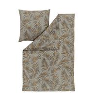 POŚCIEL FANO - zielony/szary, Basics, tkanina (155/220cm) - Estella