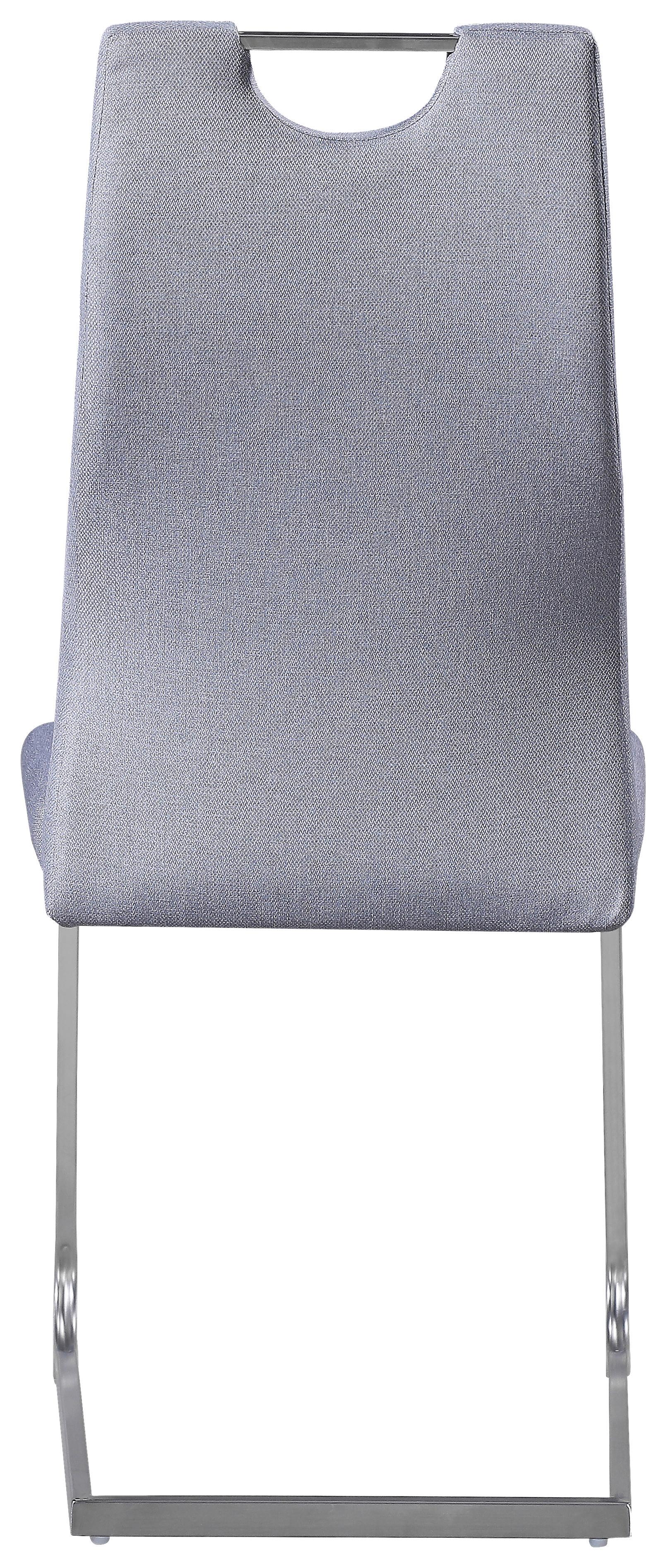 Nihajni Stol New York S, Siva - barve nerjavečega jekla/siva, Konvencionalno, kovina/tekstil (58/101/44cm) - Mömax