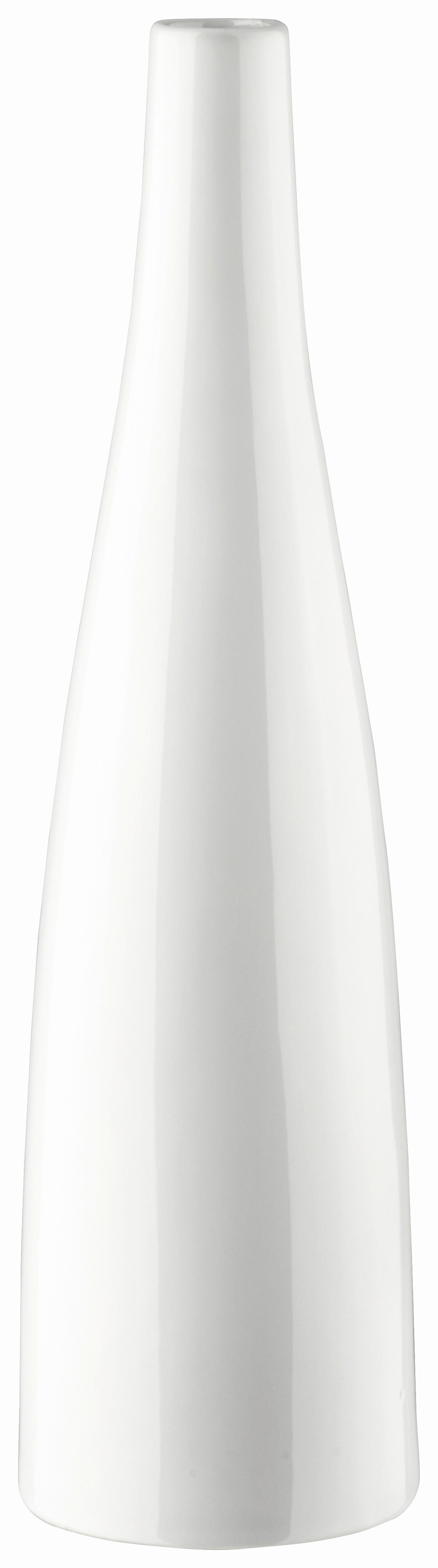 Vase Plancio aus Porzellan in Weiß - Weiß, MODERN, Keramik (10,5/39.6cm) - Modern Living