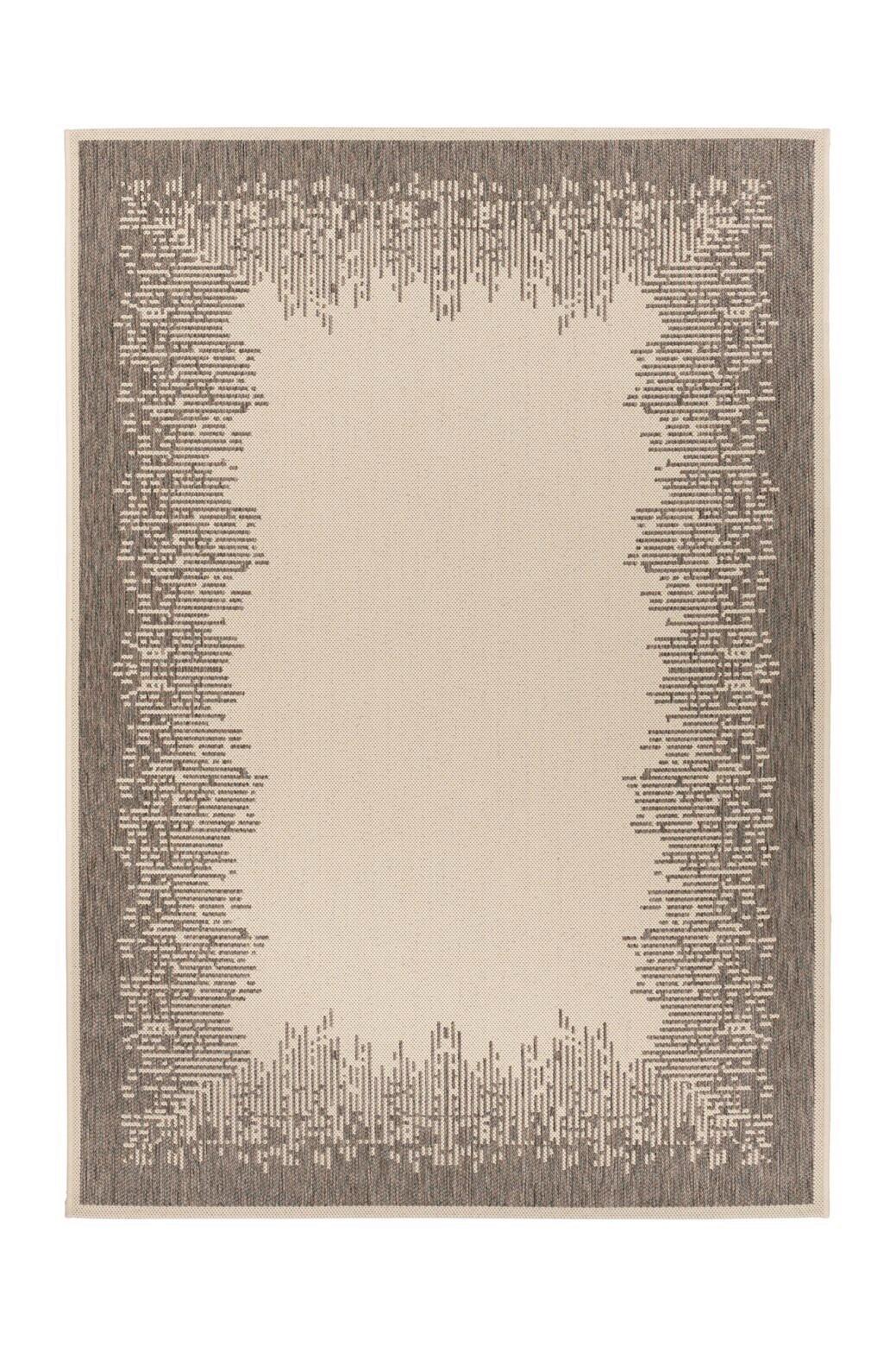 Flachwebeteppich Splash 900 Creme / Braun - Creme/Braun, Konventionell, Textil (80/150cm) - Kayoom