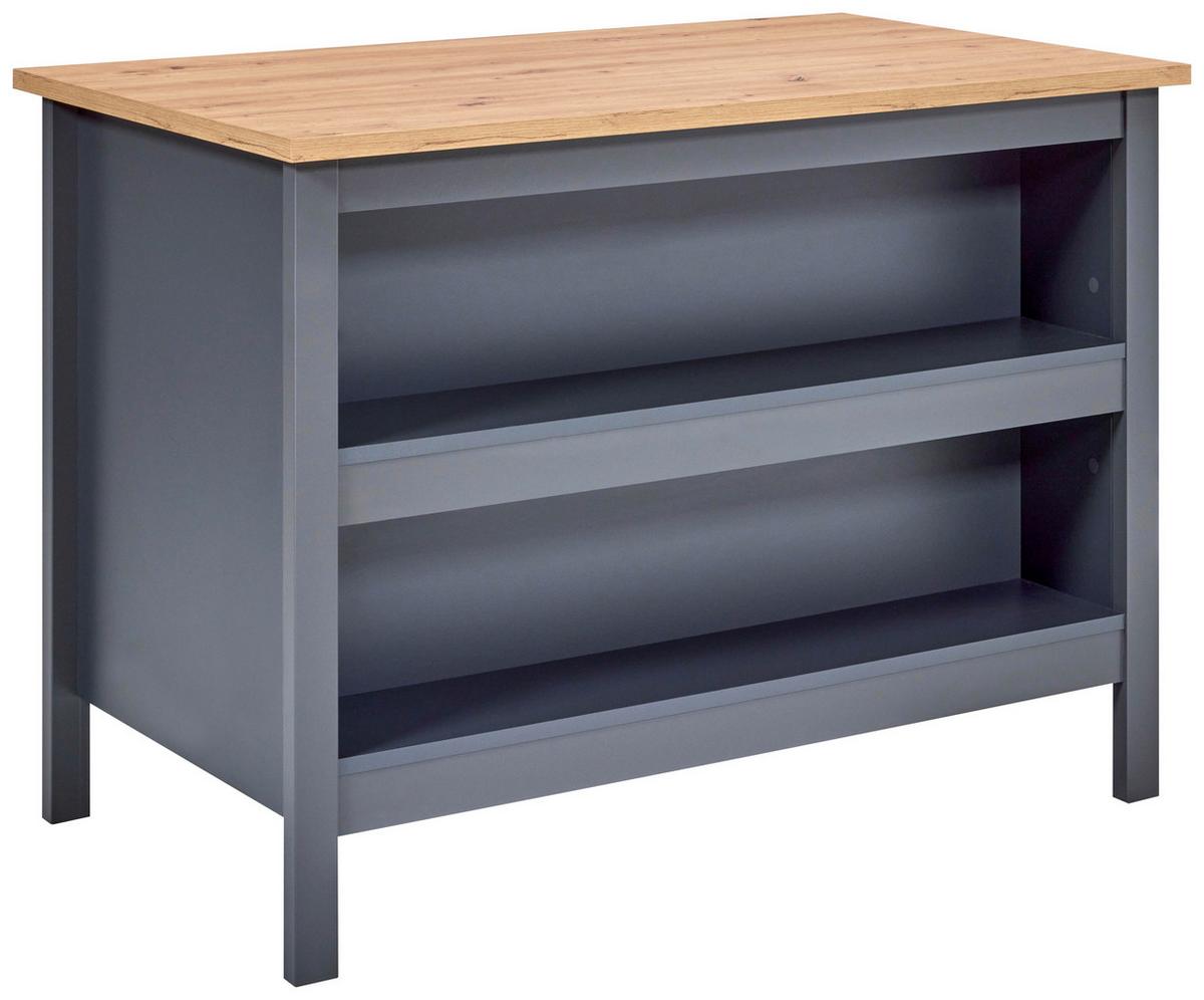 Kücheninsel Venet, Anthrazit/Artisan Eiche - Anthrazit/Eiche Artisan, MODERN, Holzwerkstoff (124/91,5/75cm) - Mömax