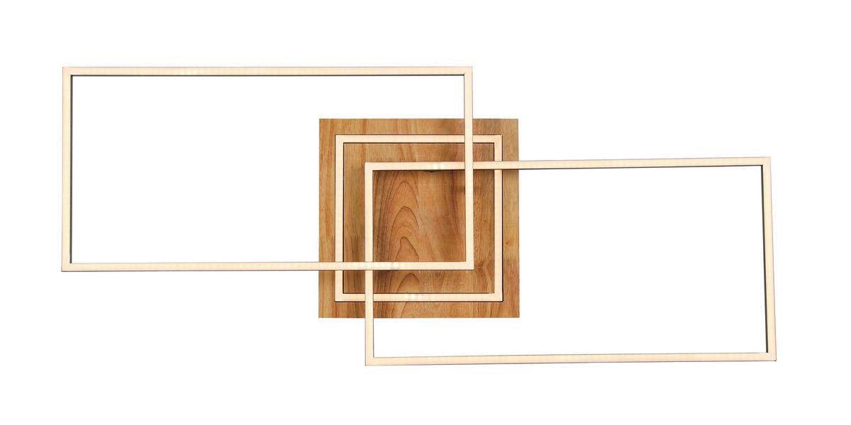 LAMPA SUFITOWA LED HARUTO - kolor naturalny/czarny, Trend, tworzywo sztuczne/metal (86/46/11cm) - Novel