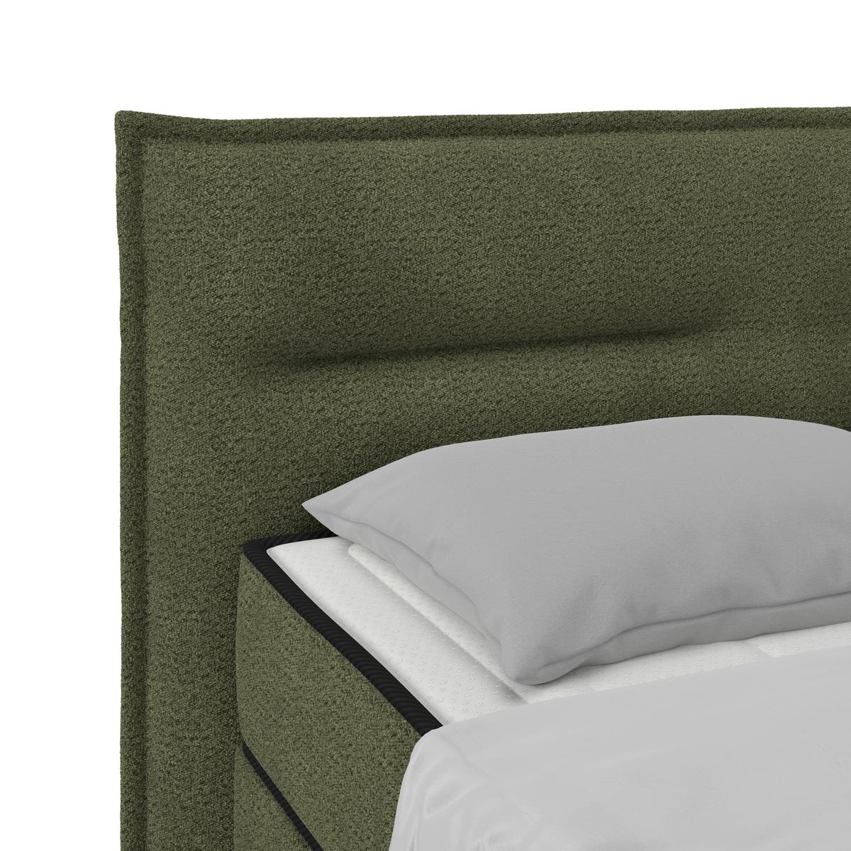 Pat box SMILE - verde, Konventionell, lemn/metal (160/200cm) - Premium Living