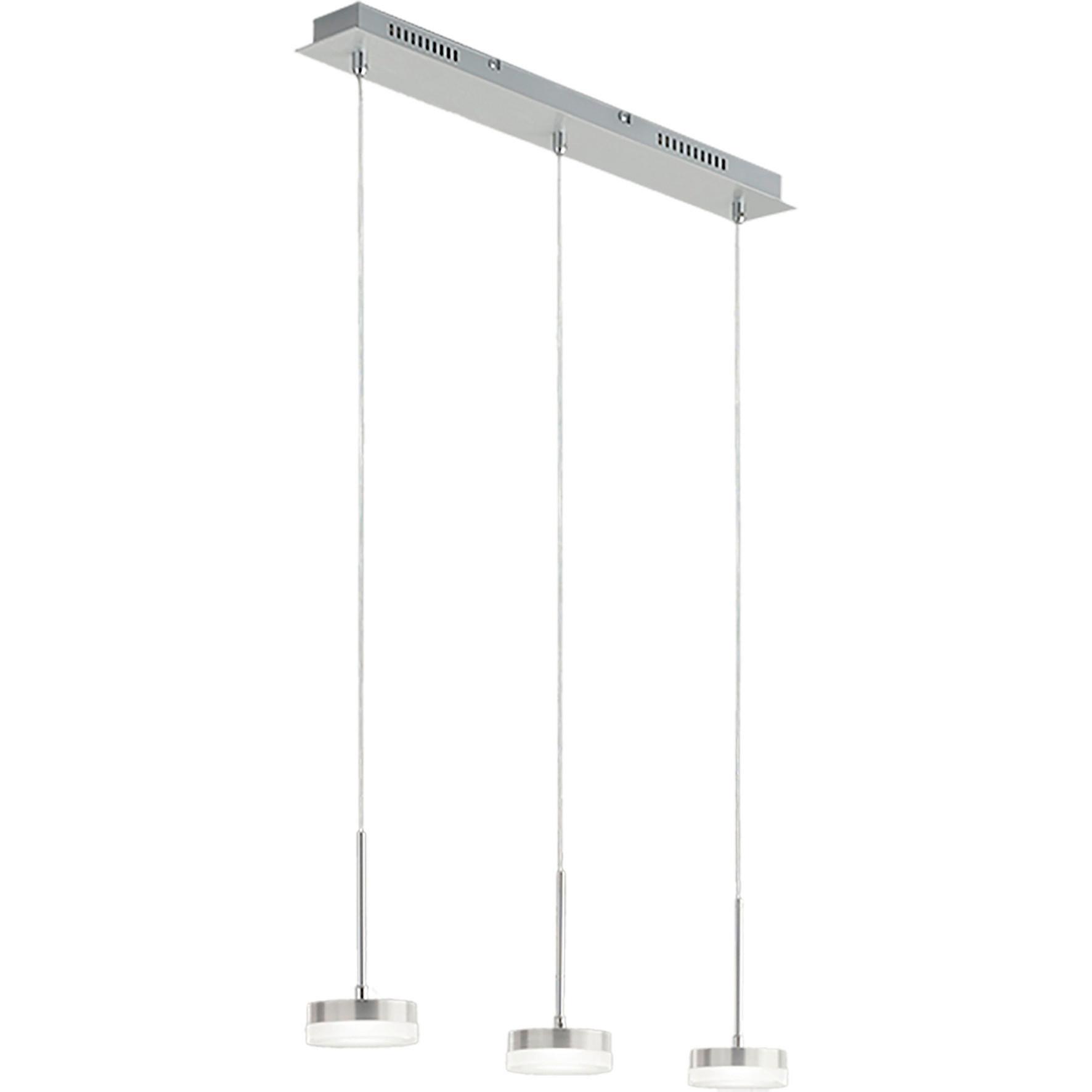 LAMPA WISZĄCA LED 3239-47-212 DUNK - kolor aluminiowy, Design, tworzywo sztuczne/metal (65/8/200cm) - Fabas Luce