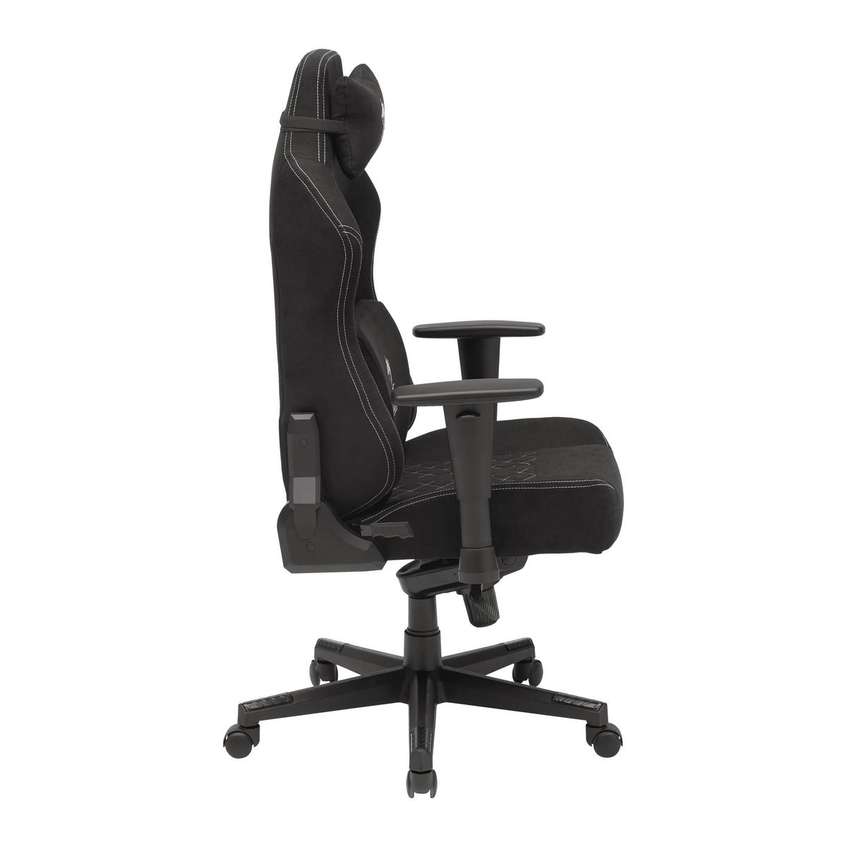 Gamingstuhl Dragon Schwarz/Weiß - Schwarz/Weiß, MODERN, Kunststoff/Textil (64/127-135/69cm) - Mömax