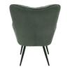 Sessel Alex Grün - grön/svart, Modern, metall/textil (68/100/78cm) - Based