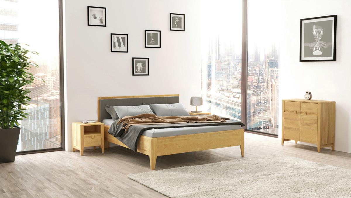 SZAFKA NOCNA EPULO - kolor dębowy/dąb dziki, Konventionell, materiał drewnopochodny/drewno (45/54/42,7cm) - Linea Natura