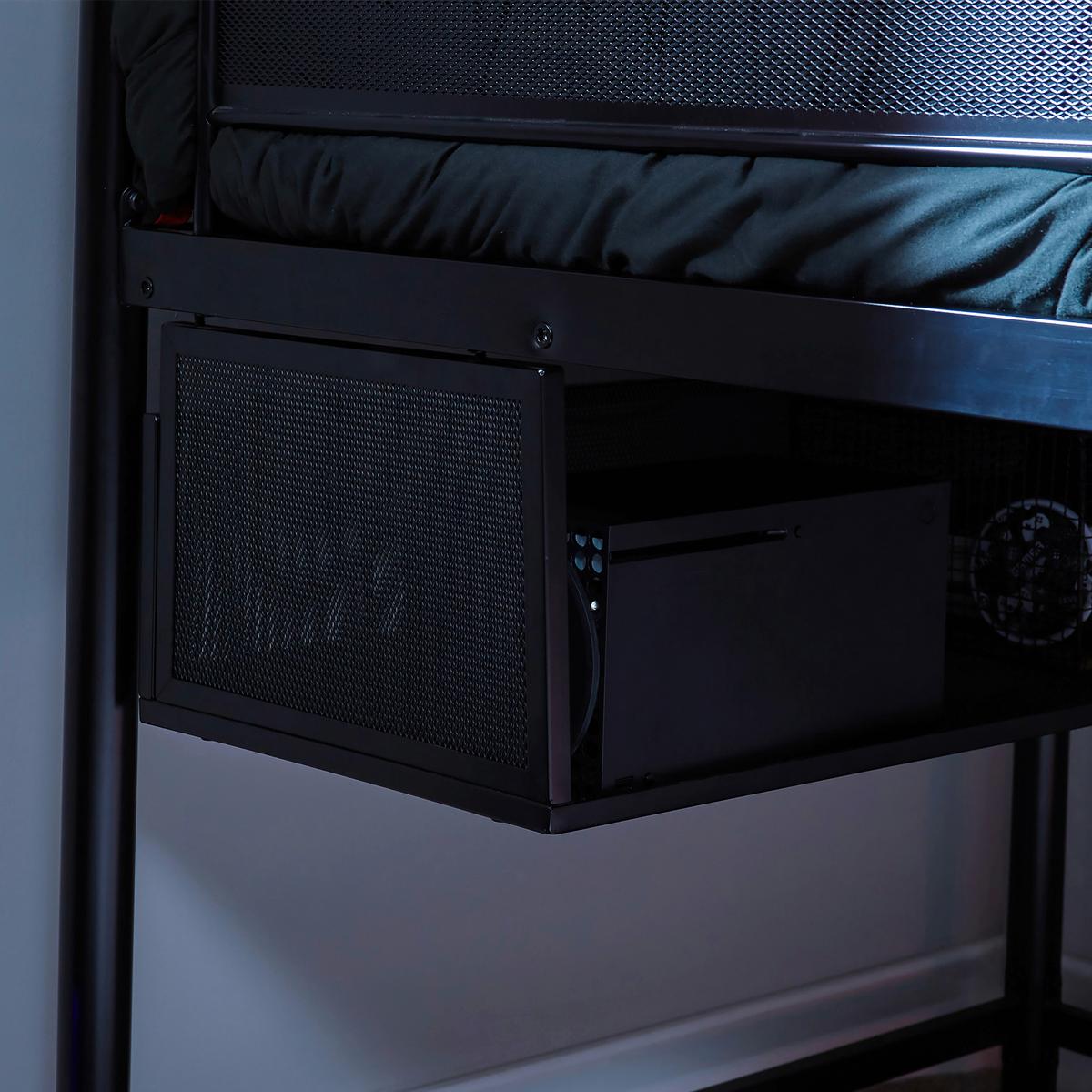 Etagenbett Contra Schwarz LF: ca. 90x190 cm - Schwarz, MODERN, Metall (90/190cm) - X Rocker