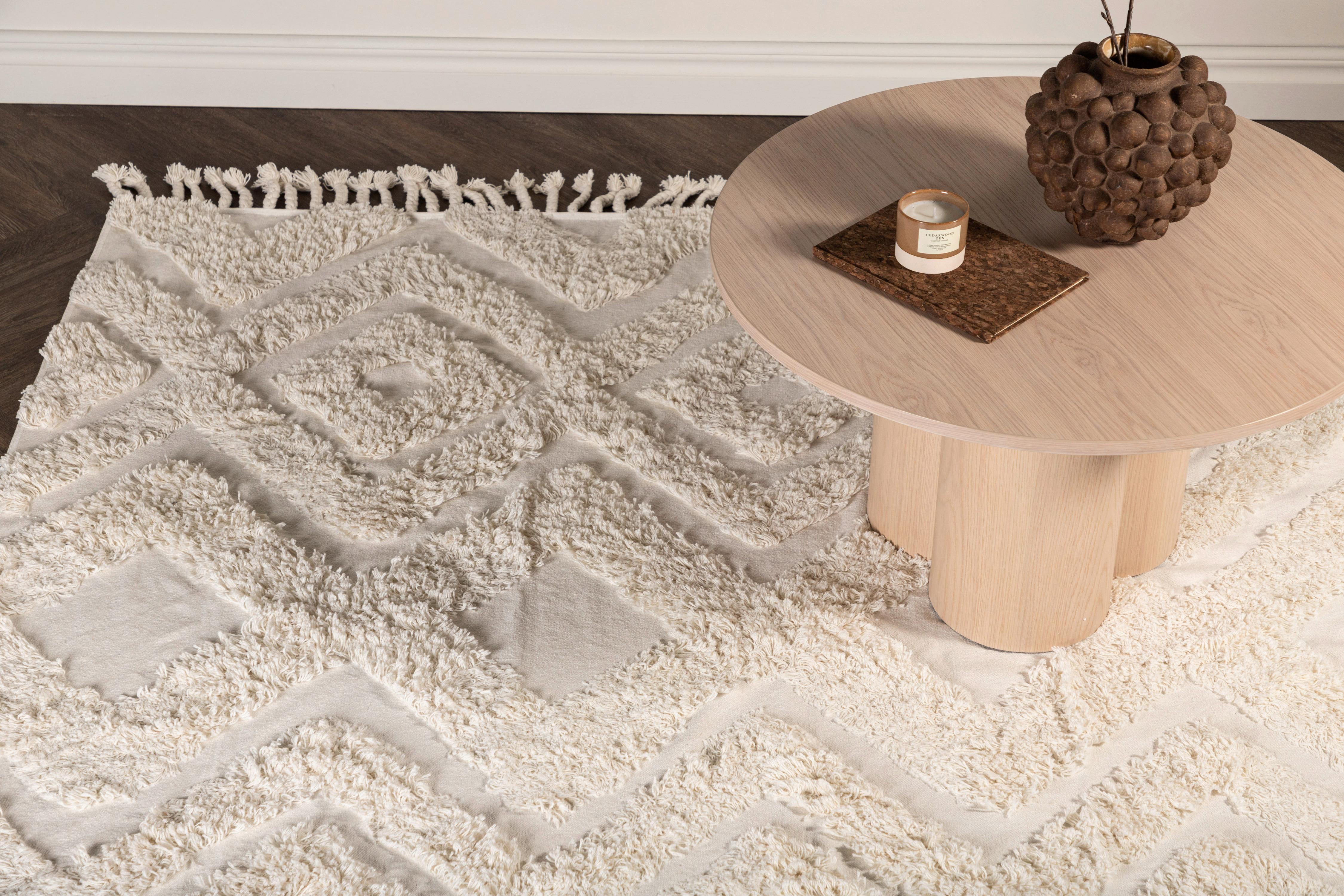 HOCHFLORTEPPICH HILMA - Weiß, LIFESTYLE, Textil (200/300cm) - P & B