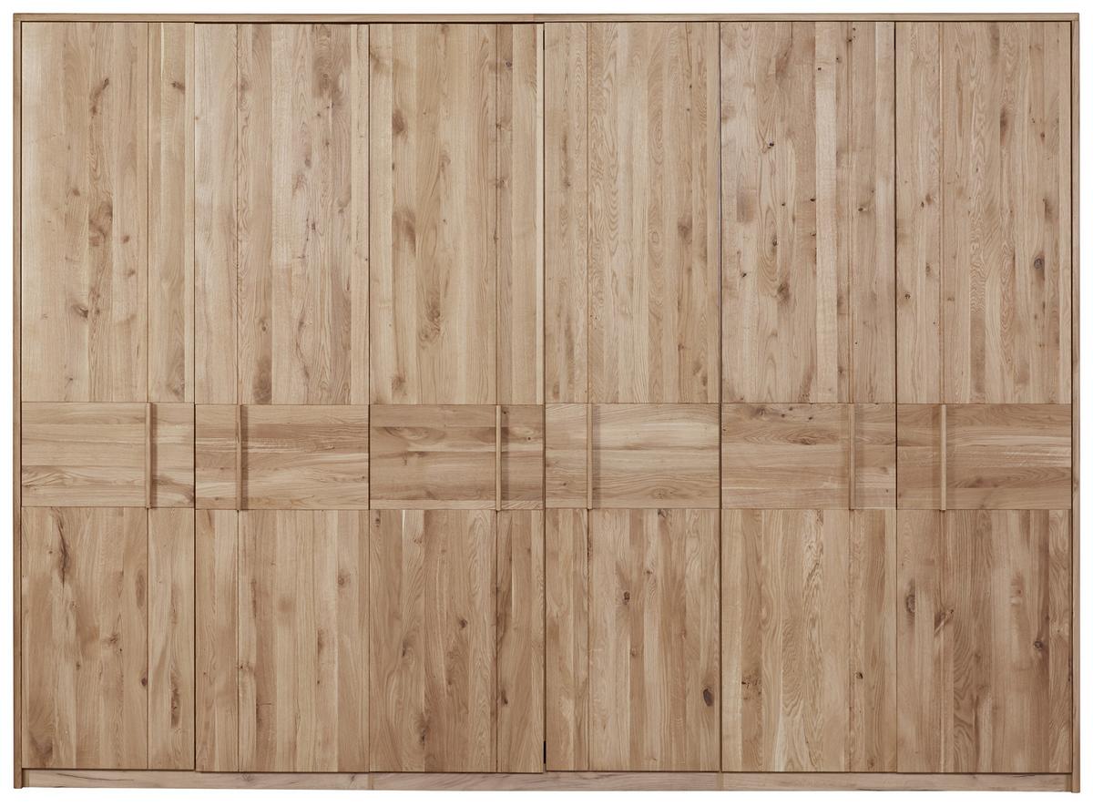 Omara S Klasičnimi Vrati Vero, Barva Hrasta, Š. 306 Cm - barve hrasta, Konvencionalno, leseni material/les (306/223/63cm) - Based