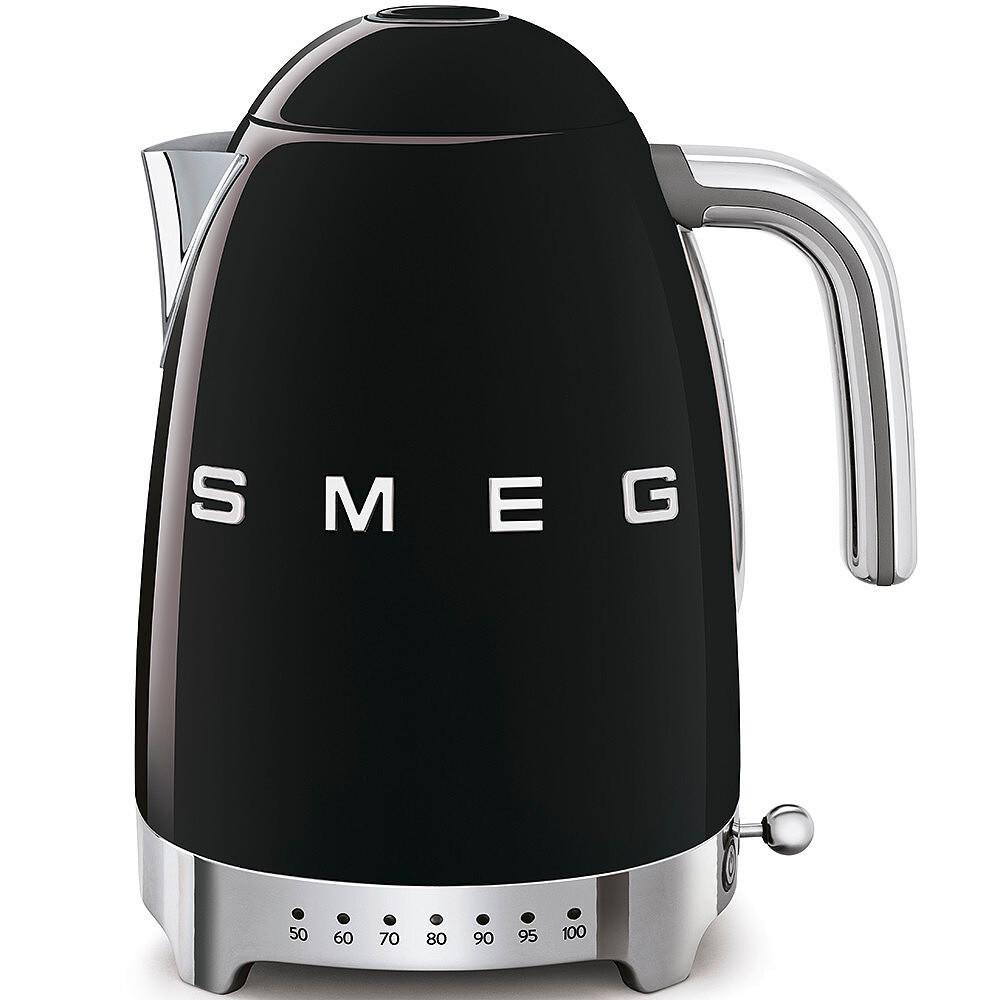 CZAJNIK ELEKTRYCZNY KLF04BLEU SMEG - czarny, Basics, metal (22,3/28/17,1cm) - SMEG