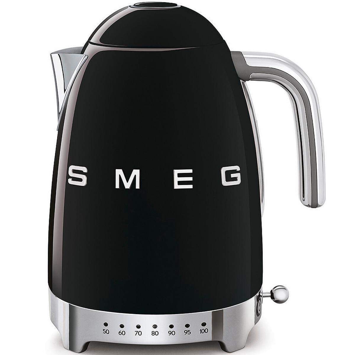 CZAJNIK ELEKTRYCZNY KLF04BLEU SMEG - czarny, Basics, metal (22,3/28/17,1cm) - SMEG