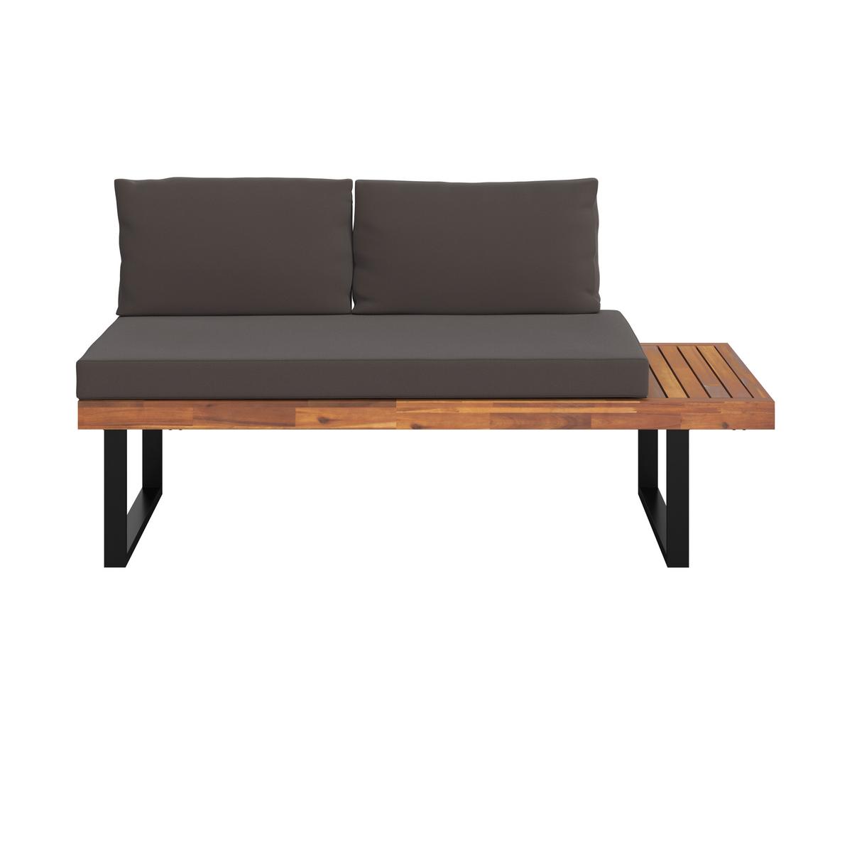 KOMPLET MEBLI TARASOWYCH SALERNO - szary, Design, metal/drewno (175/253cm) - Ambia Garden