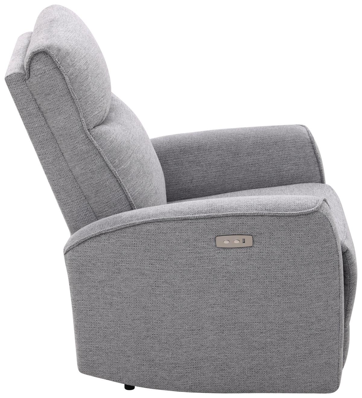 Tv Fotelj Leon, Temno Siva, Relaks Funkcija - temno siva/črna, Basics, kovina/umetna masa (80/102/96cm) - Ondega