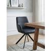 STOL MED ARMSTÖD JOSY - svart, Design, metall/läder (57/86/61cm) - Mömax