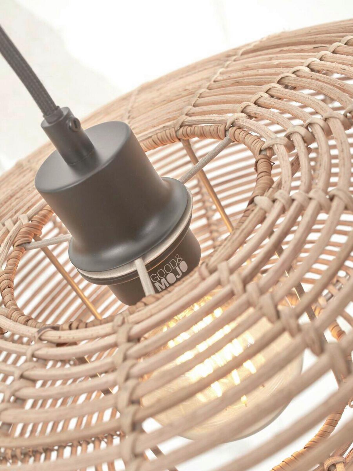 LAMPA WISZĄCA TANAMI/H/4010/N - kolor naturalny, Trend, drewno (40/40/10cm) - Good & Mojo