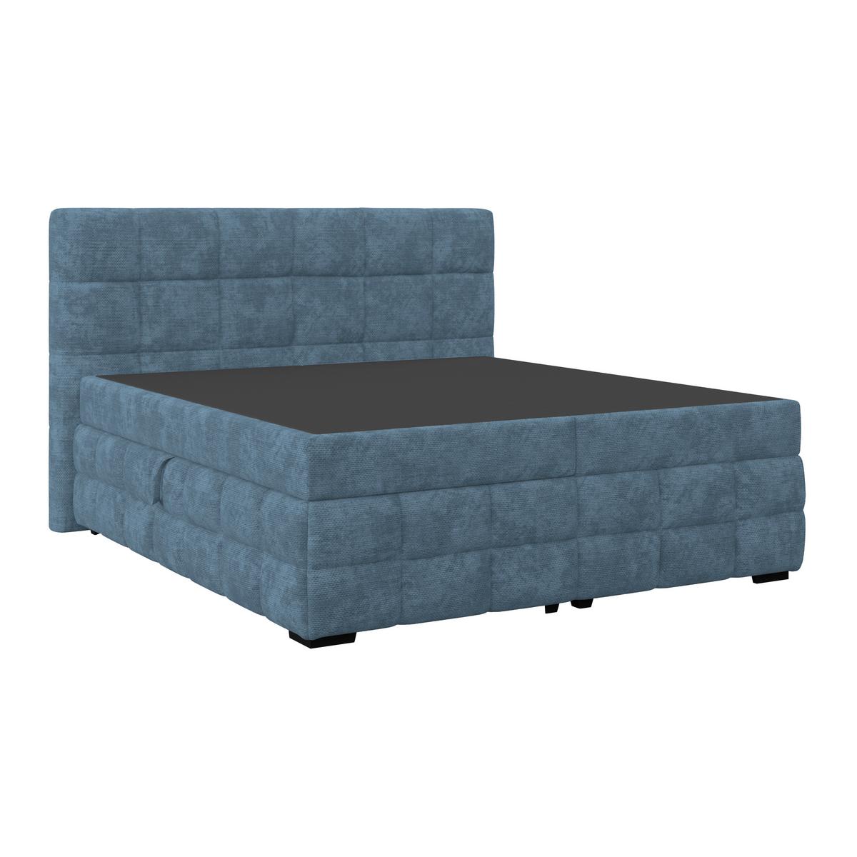 PAT BOX VEGA - albastru/verde, Trend, lemn/textil (160/200cm) - Modern Living