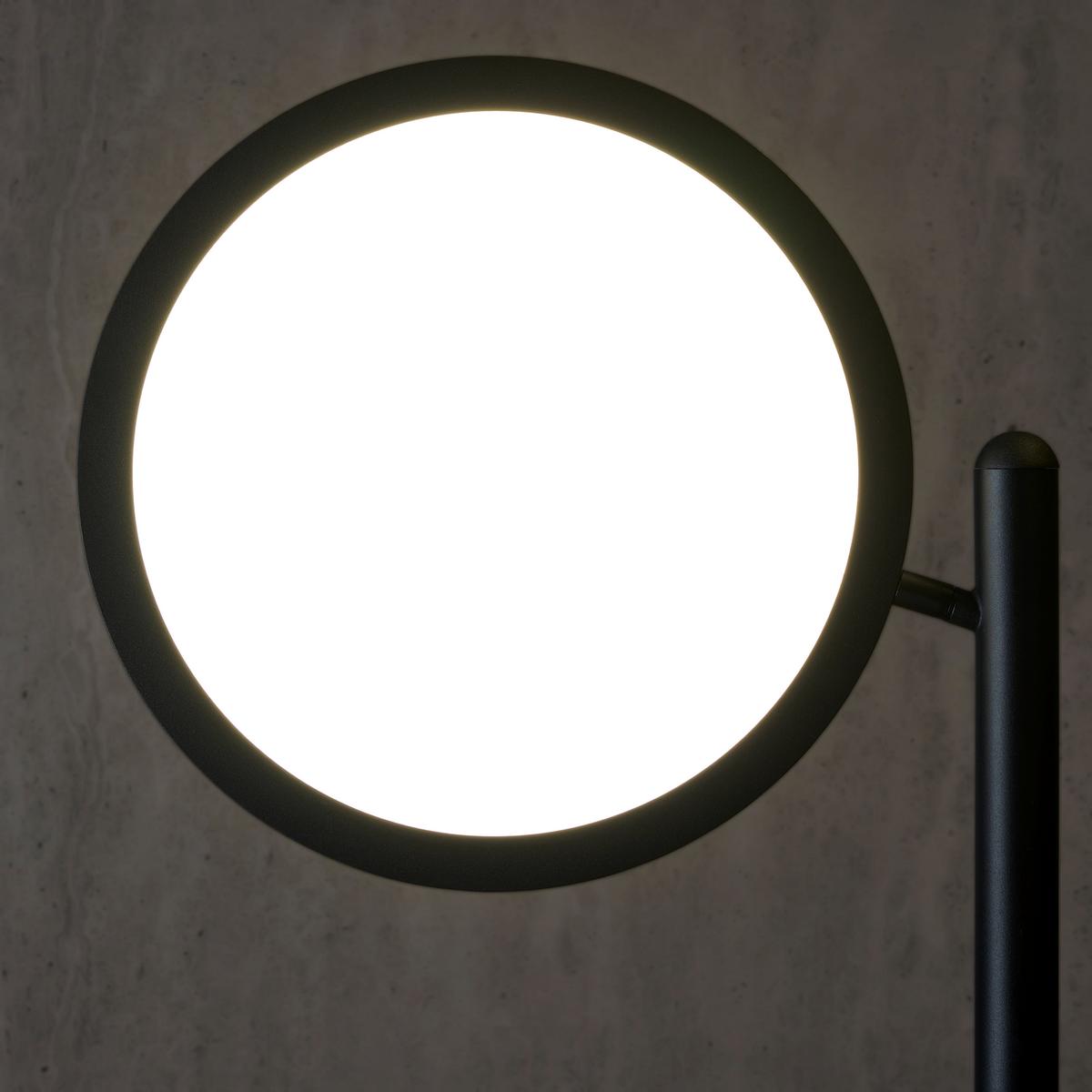 Lampadar LED Carsten - negru, Modern, plastic/metal (59,4/30/176,7cm) - Visiona