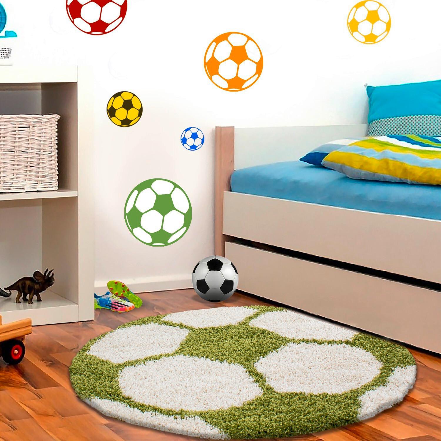Kinderteppich Fun Grün Ø ca. 100cm - Grün, Trend, Textil (100/100cm) - Ben'n'jen