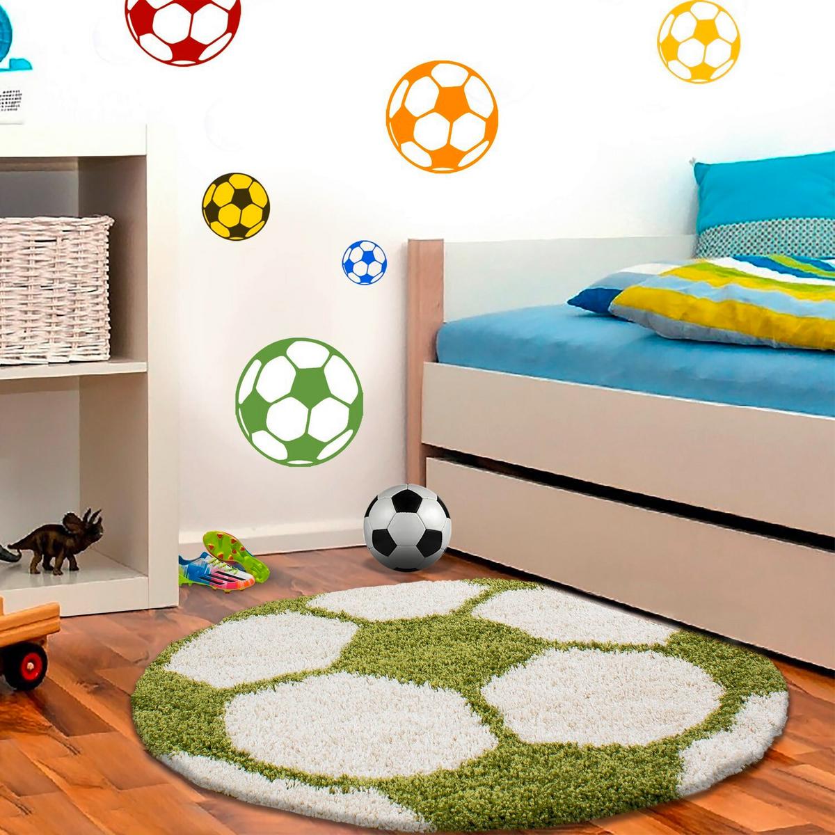 Kinderteppich Fun Grün Ø ca. 100cm - Grün, Trend, Textil (100/100cm) - Ben'n'jen