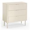 KOMMODE BRENDA - Kaschmir, MODERN, Holzwerkstoff/Metall (80/85/40cm) - Bessagi Home