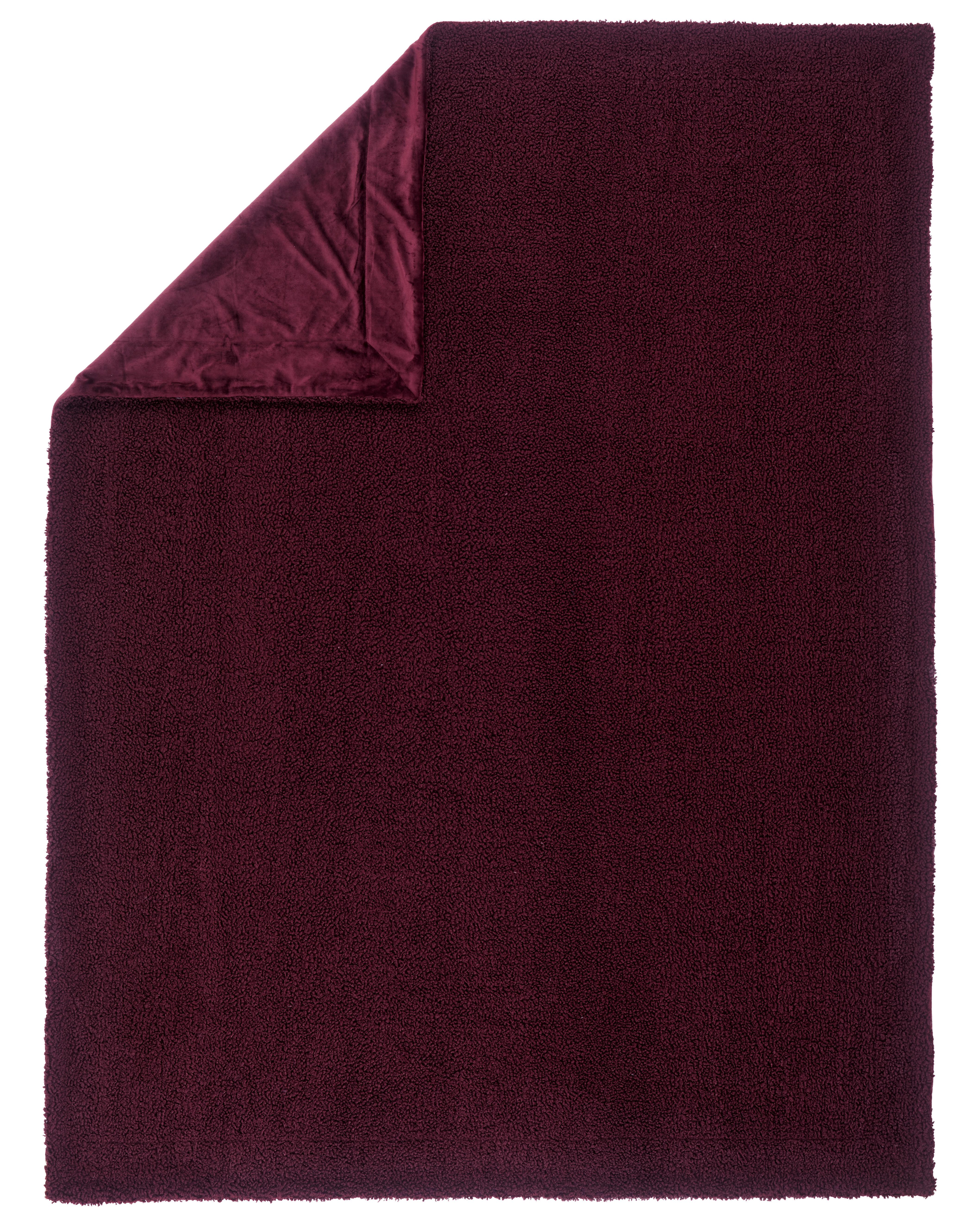 KOC DOMOWY CURLY - bordowy/fioletowy, Design, tkanina (150/200cm) - Novel