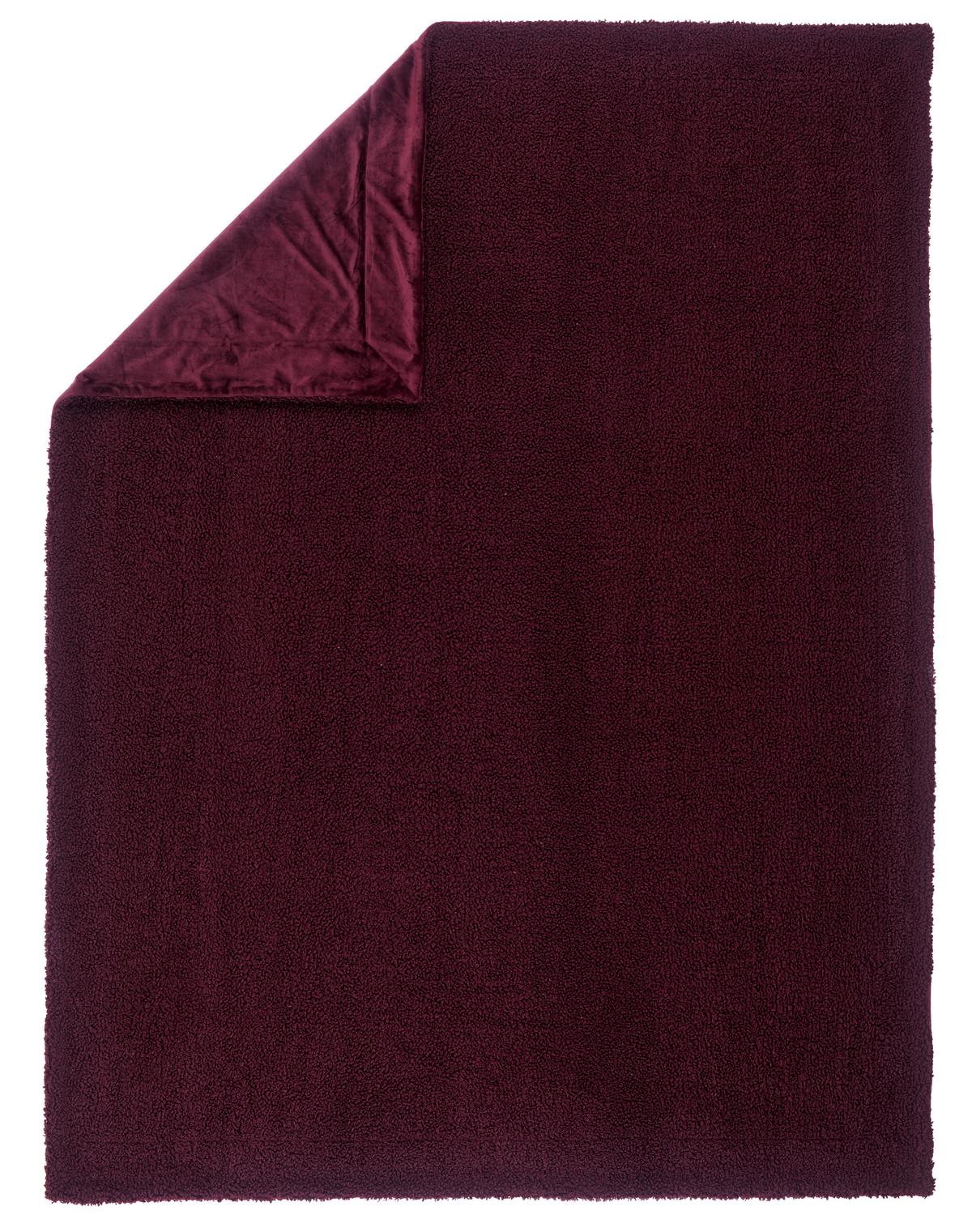 KOC DOMOWY CURLY - bordowy/fioletowy, Design, tkanina (150/200cm) - Novel