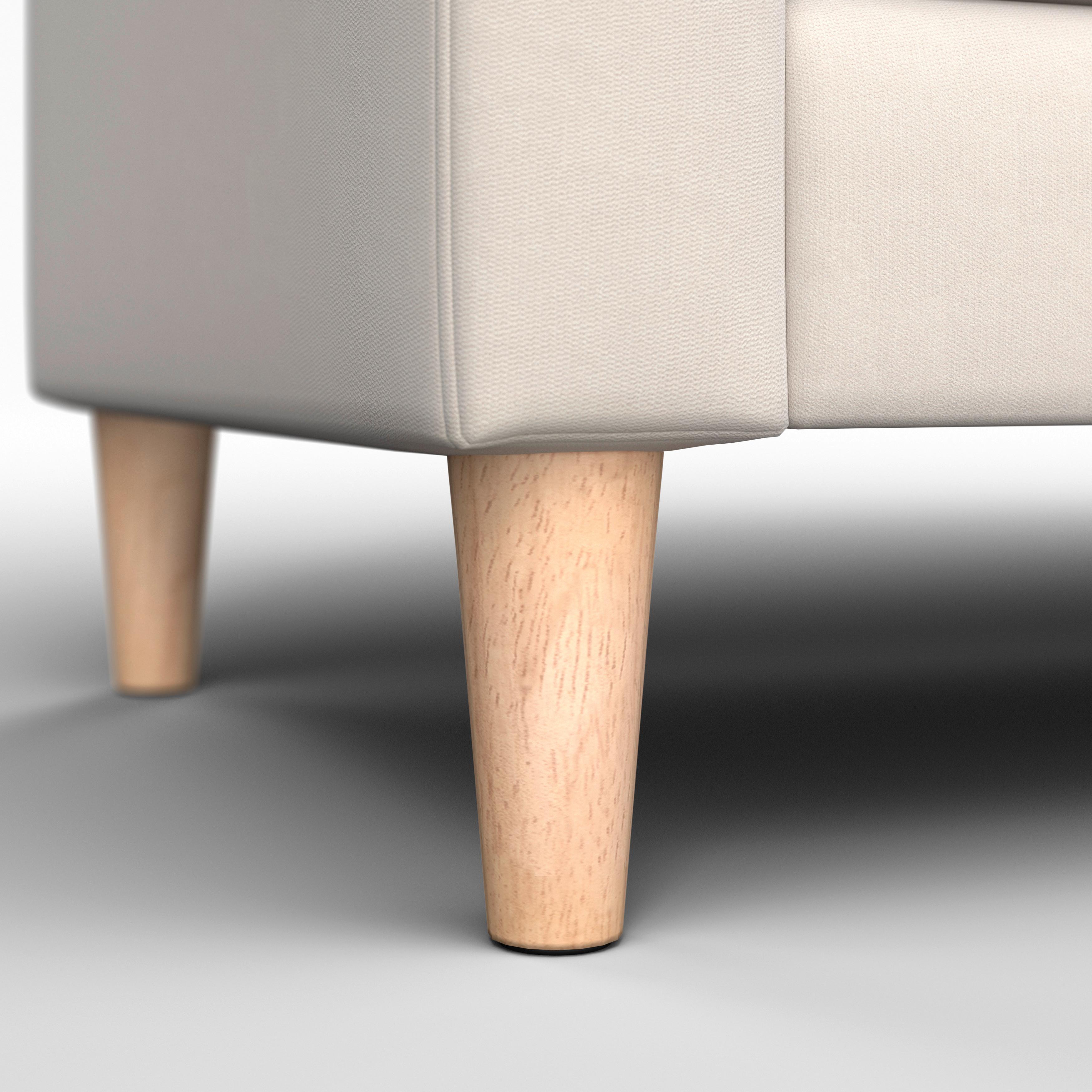 HÖRNSOFFA NOEMIE - beige/naturfärgad, Modern, trä/textil (198/140cm) - Bessagi Home