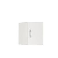 Aufsatzschrank in Weiss - Weiss/Alufarben, Konventionell, Holzwerkstoff/Kunststoff (30/40/40cm) - Mömax