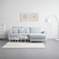 Kutna Garnitura Lille - siva/svijetlo smeđa, Moderno, tekstil/drvo (232/110/156cm) - Best Price