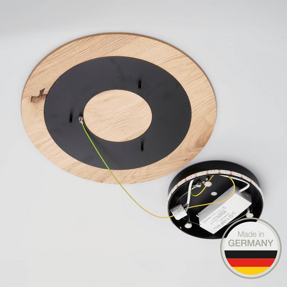 KINKIET LED 661.22 LUNA - dąb dziki, Natur, drewno (40cm) - Ambiente